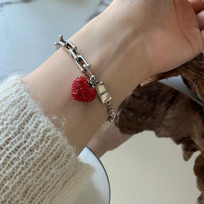 Bracciale cuore rosso - Foriero