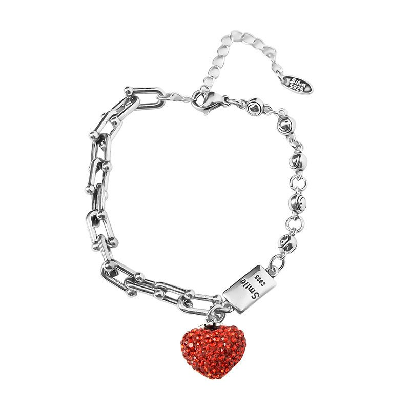Bracciale cuore rosso - Foriero