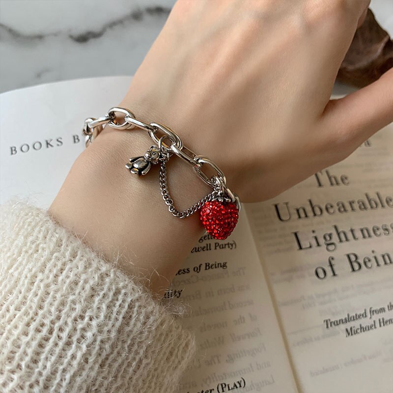 Bracciale cuore rosso - Foriero