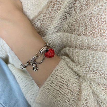 Bracciale cuore rosso - Foriero